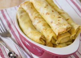 طريقة عمل كريب محشي بالدجاج والمشروم