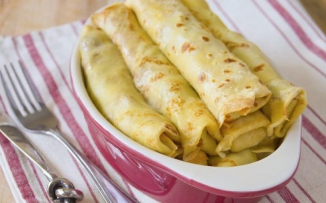 طريقة عمل كريب محشي بالدجاج والمشروم