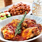 طريقة عمل دجاج بصلصة الطماطم