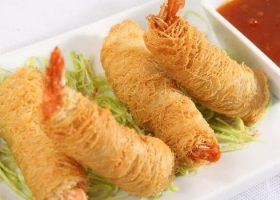 طريقة عمل جمبرى بالكنافة