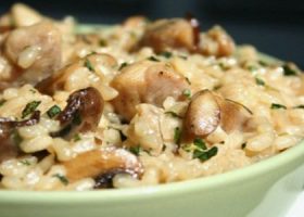 طريقة عمل الروزيتو بالدجاج والمشروم