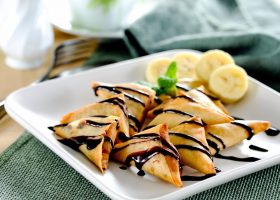 طريقة عمل سمبوسة بالشكولاتة والموز