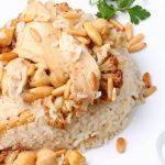 طريقة عمل المقلوبة بالدجاج والزهرة