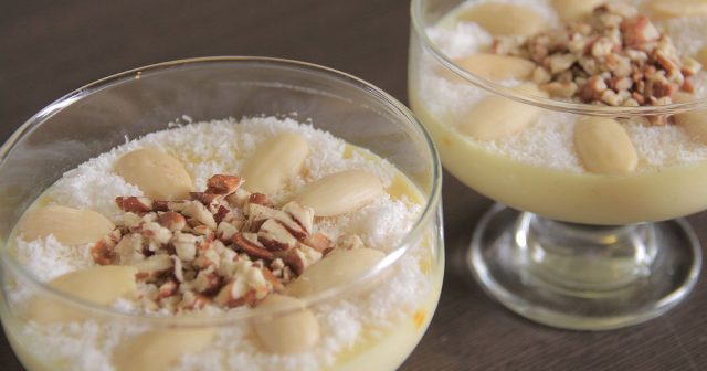 طريقة عمل حلى الفرني بماء الورد