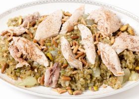 طريقة عمل الفريك بالدجاج لايت