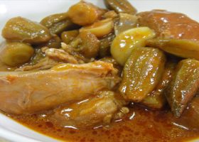 طريقة عمل بامية بالدجاج