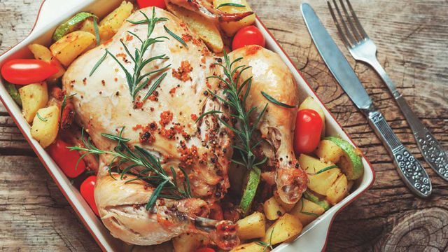 طريقة عمل غوزي الدجاج بالخضار