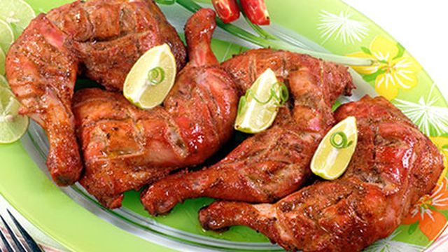 طريقة عمل أفخاذ الدجاج المشوية الهندية