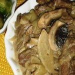طريقة عمل الشاورما بالفطر والكريمة