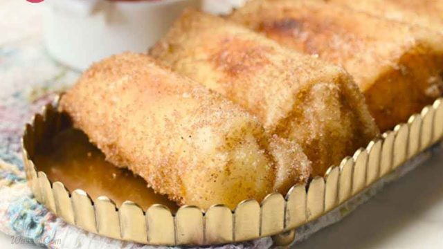 طريقة عمل أصابع تشيز كيك مقلي بالقرفة