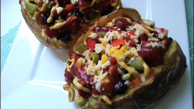 طريقة عمل بطاطا مشوية تركية