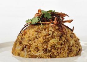 طريقة عمل المجدرة بالعدس والارز