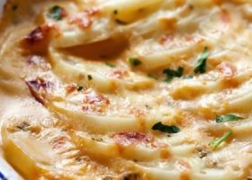 طريقة عمل غراتان بطاطا بالجبن