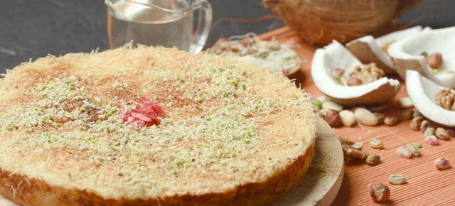 طريقة عمل كنافة بالزبادي