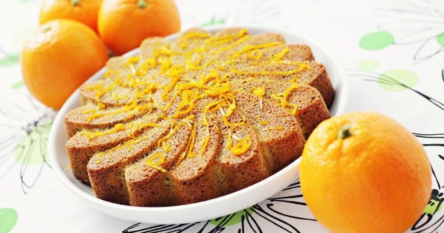 طريقة عمل كيكة البرتقال بالزبادي