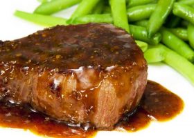 طريقة عمل ستيك اللحم بالصوص البني