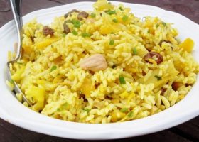 طريقة عمل ارز بسمتى بالكارى والدجاج