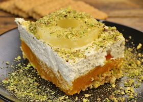 طريقة عمل حلى الاناناس البارد