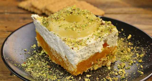 طريقة عمل حلى الاناناس البارد