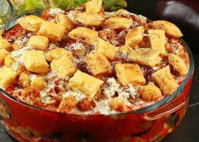 طريقة عمل فتة الزهرة بالبف باستري