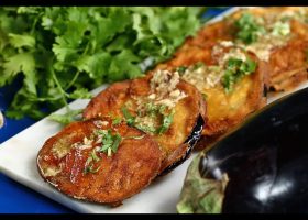 طريقة عمل الباذنجان بالثوم والليمون