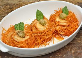 طريقة عمل اعشاش المكرونة