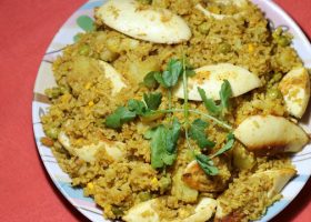 طريقة عمل برياني دجاج بالبيض