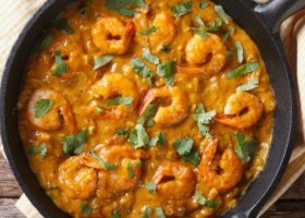 طريقة عمل الروبيان بالكاري