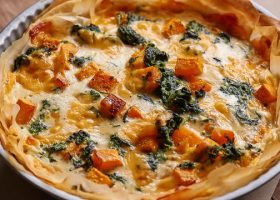 طريقة عمل تارت السبانخ واليقطين