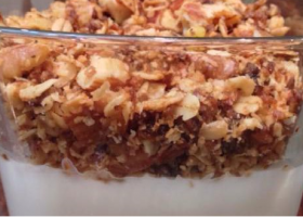 طريقة عمل المهلبية بالشوفان والمكسرات