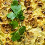 طريقة عمل الكيش بالفطر لايت
