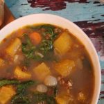 طريقة عمل شوربة القرع والعدس البني