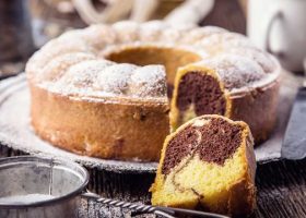 طريقة عمل كيكة الشكولاتة والفانيليا