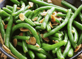 طريقة عمل فاصوليا خضراء باللوز