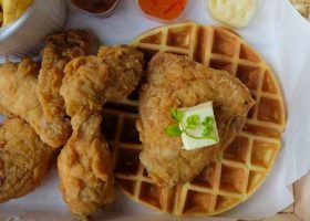 طريقة عمل وافل مالح بالدجاج