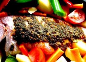 طريقة عمل طاجين الحوت بالشرموله