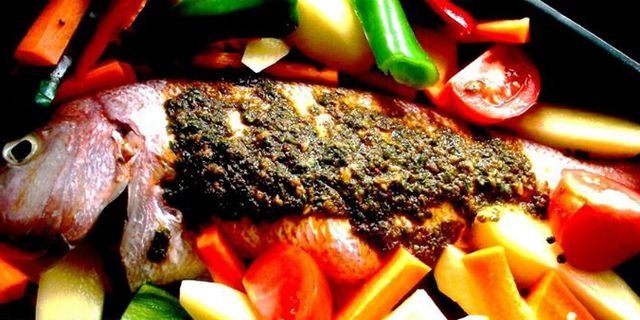 طريقة عمل طاجين الحوت بالشرموله