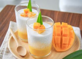 طريقة عمل الساقو بالحليب والمانجو