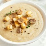 طريقة عمل حساء كريمة الفطر