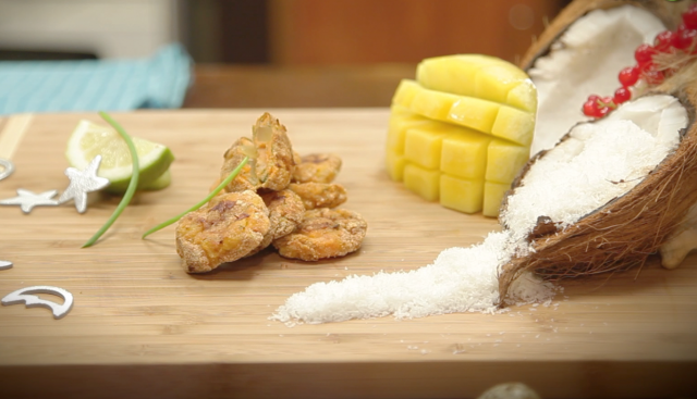 طريقة عمل أقراص السمك والمانجو التايلندية