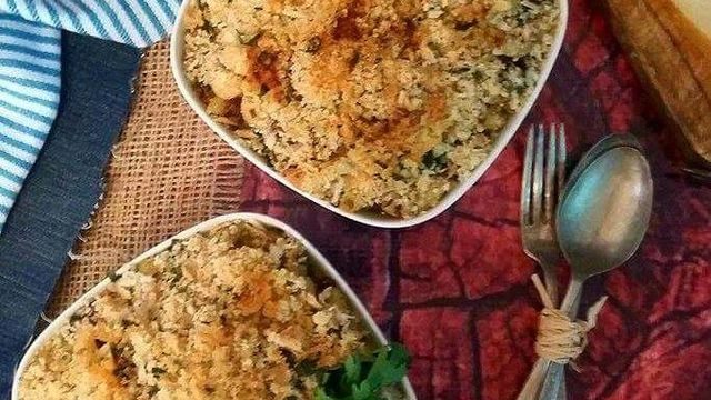 طاجن المكرونة باللحم المفروم