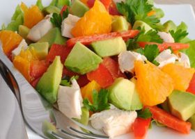 طريقة عمل سلطة الدجاج والبرتقال