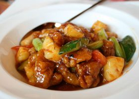 طريقة عمل روبيان بصلصة الحلو والحامض