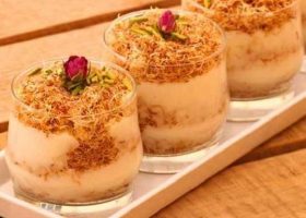 طريقة عمل حلى كاسات الكنافه بالبسكويت