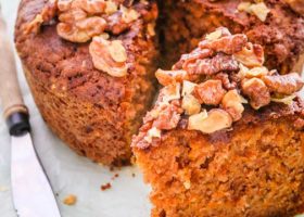 طريقة عمل كيكة الجزر بدون بيض