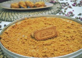 طريقة عمل بسبوسة اللوتس