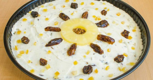 طريقة عمل حلى الاناناس بالبسكويت البارد