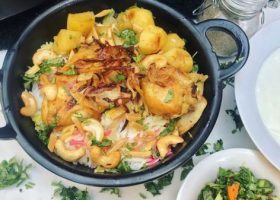 طريقة عمل ارز برياني بالدجاج والبطاطس