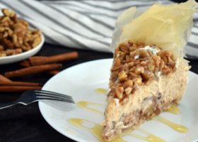 طريقة عمل تشيز كيك البقلاوة