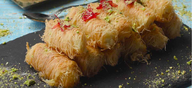 طريقة عمل الكنافة الملفوفة اصابع